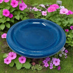 19" Azure Fiber Clay Bird Bath Bowl Only