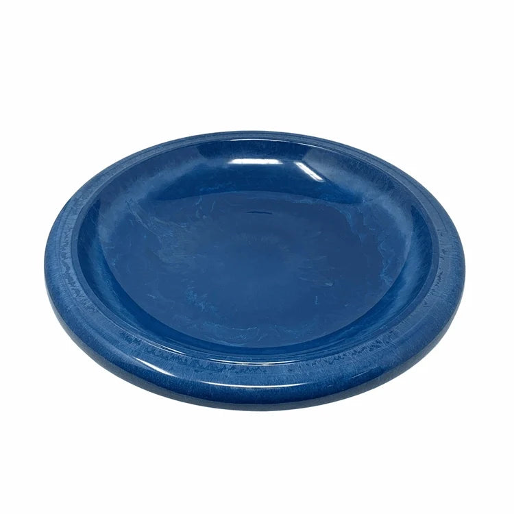 19" Azure Fiber Clay Bird Bath Bowl Only