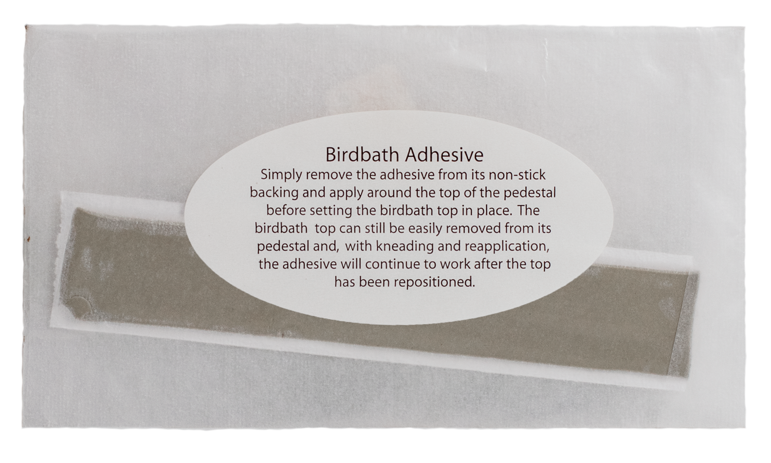 Birdbath Adhesive