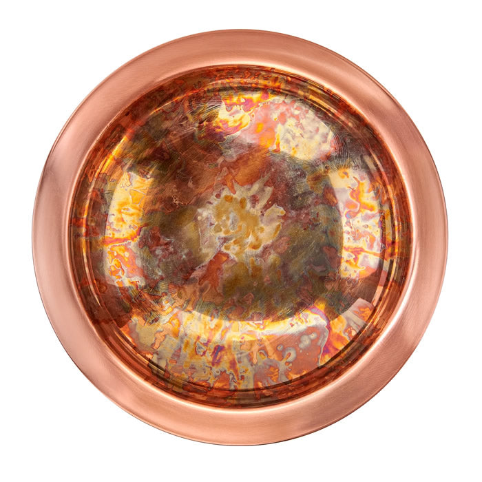 Pure Copper Bird Bath Stake – Fired Finish Outdoor Garden Decor