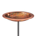 Pure Copper Bird Bath Stake – Fired Finish Outdoor Garden Decor