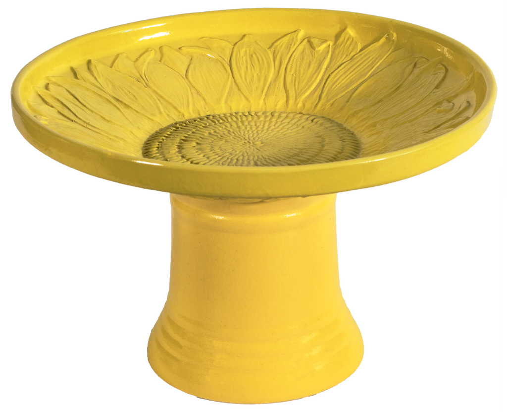 Blossom Birdbath Set - Soft Yellow