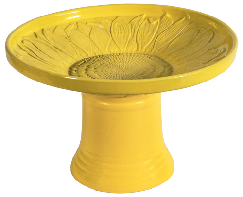 Blossom Birdbath Set - Soft Yellow