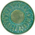 Blossom Birdbath Set - Mosaic Turquoise