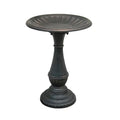 Kingston Bird Bath, Copper Rust Finish