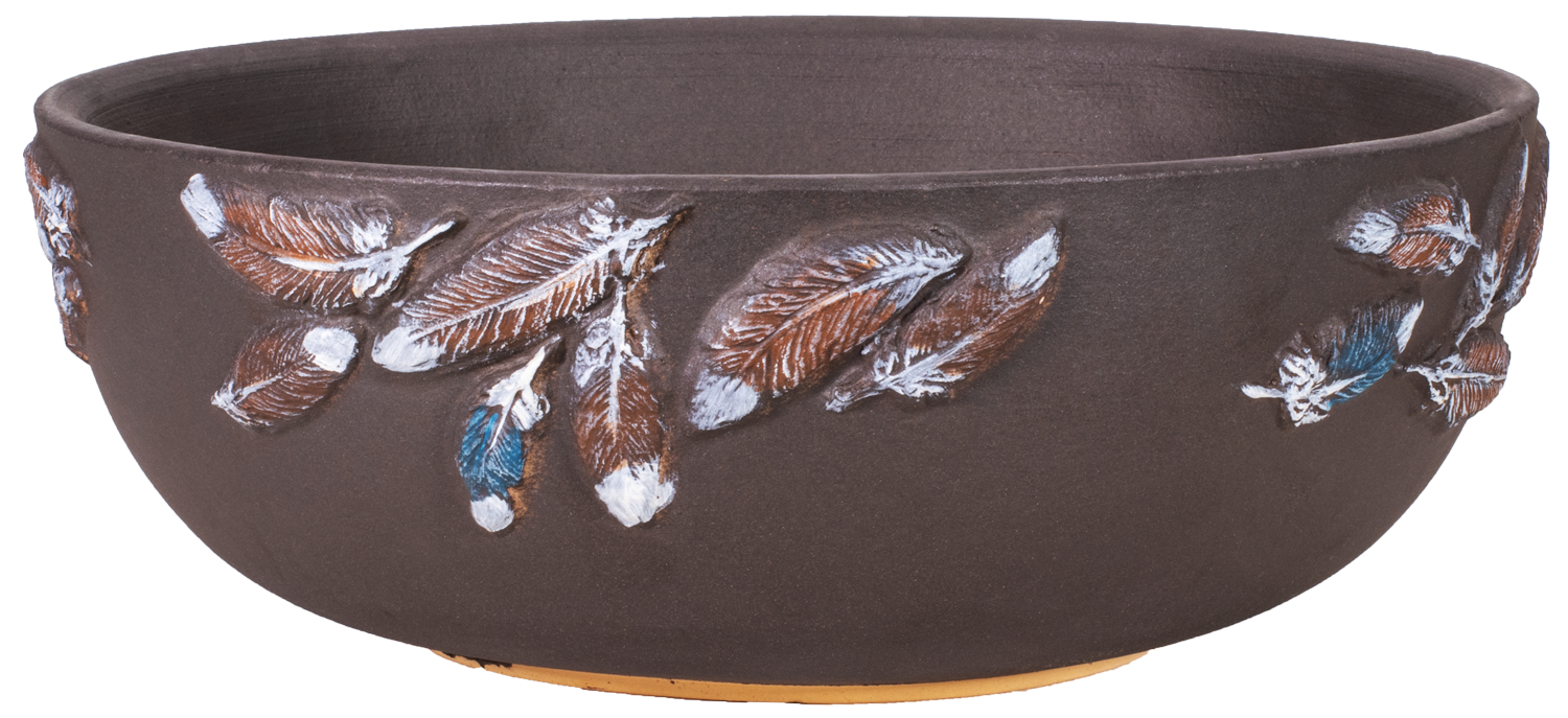 Flight DarkStone Low Bowl - Handpainted