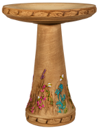 Handpainted Garden Bee Birdbath Set