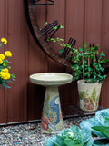 Handpainted Garden Tool's Birdbath Set