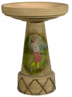 The Golfer Birdbath Set - Handpainted (customizable)