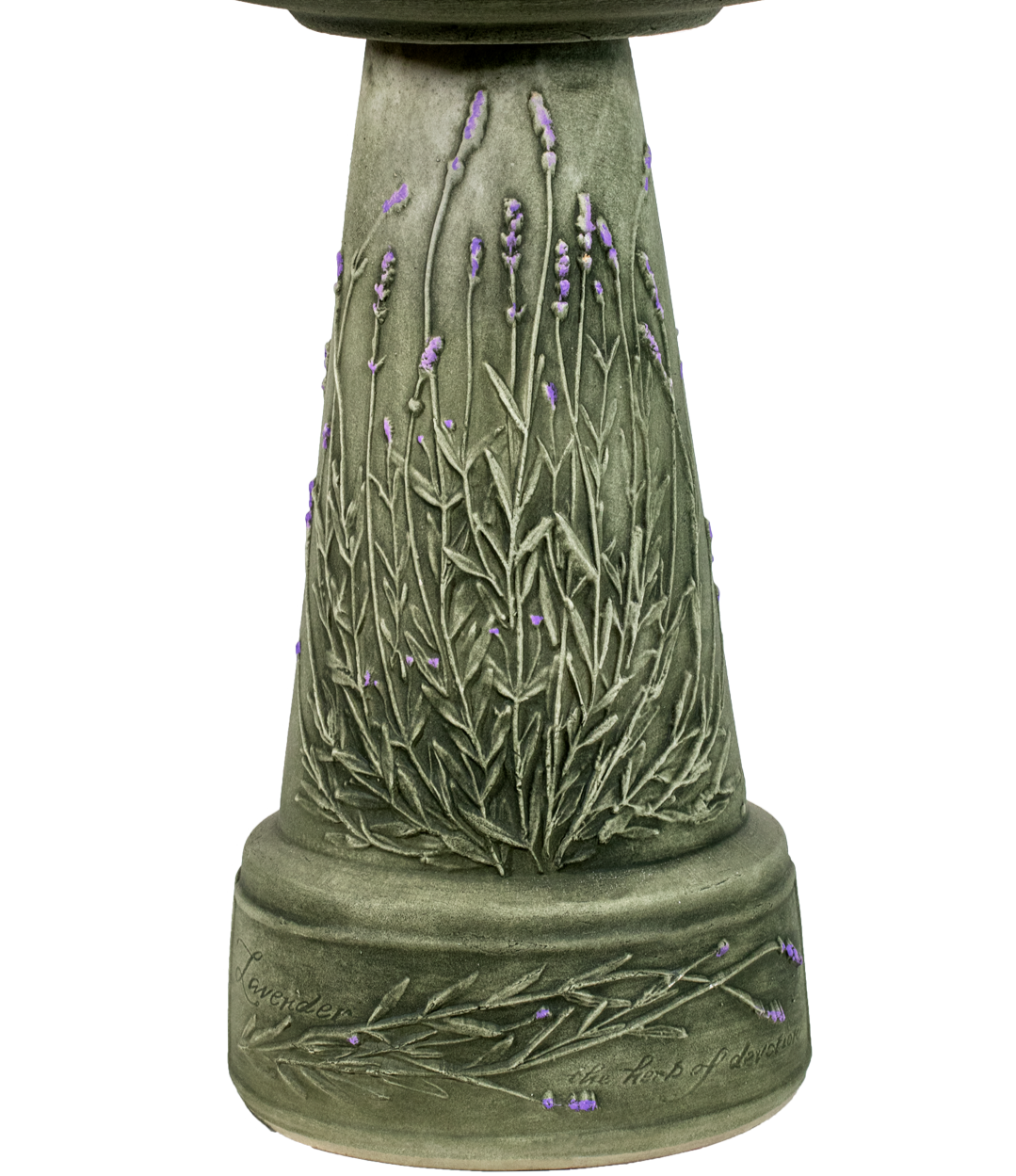 Handpainted Lavender Pedestal - Aged