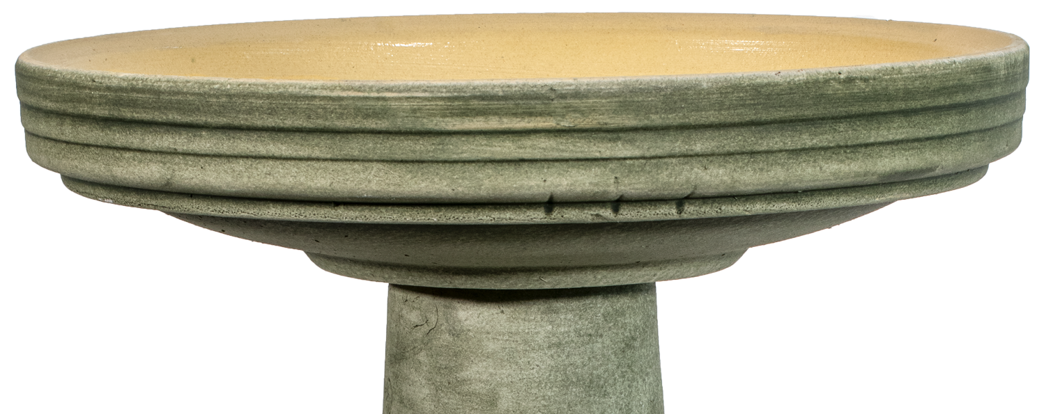 HandAged w/Glazed Interior Top - Aged Moss