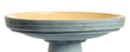Loon Birdbath Top w/Glazed Interior - Aged