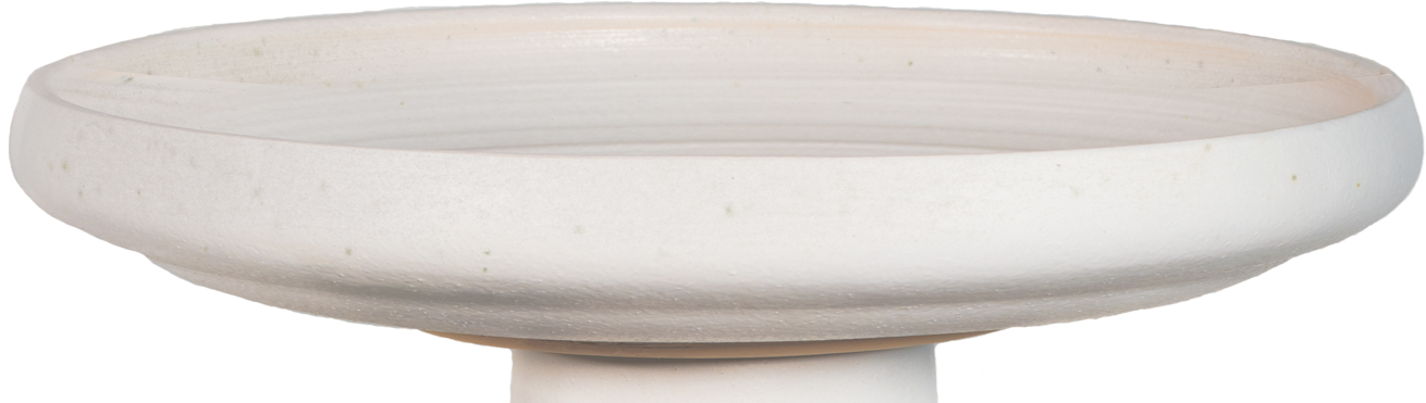 Muskingum Birdbath Top - Matte White
