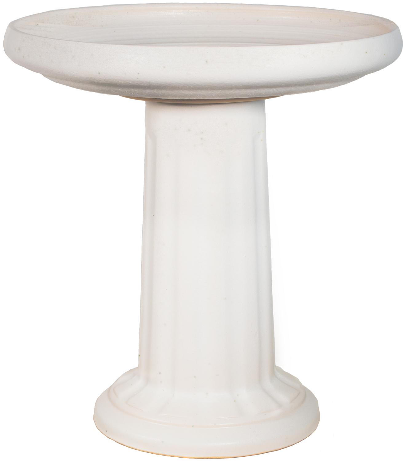 Muskingum Birdbath Set - Matte White