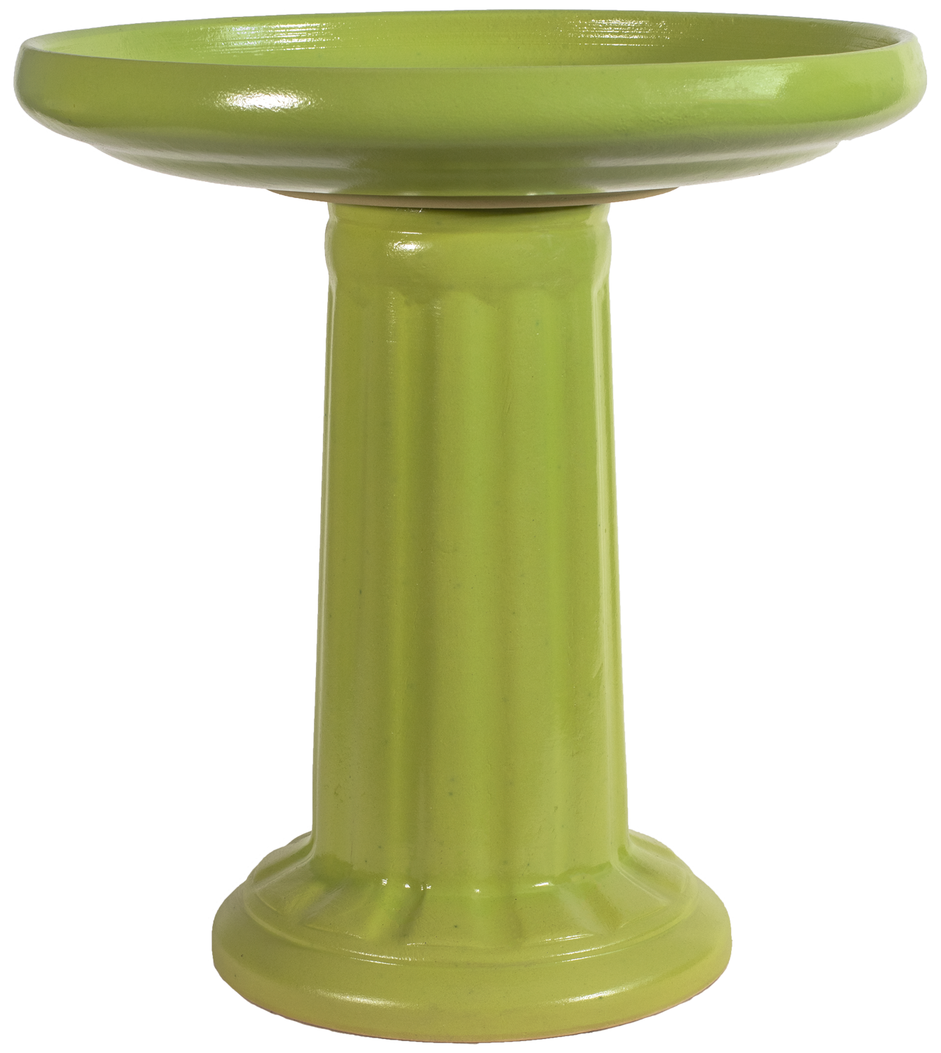Muskingum Birdbath Set - Lime Green