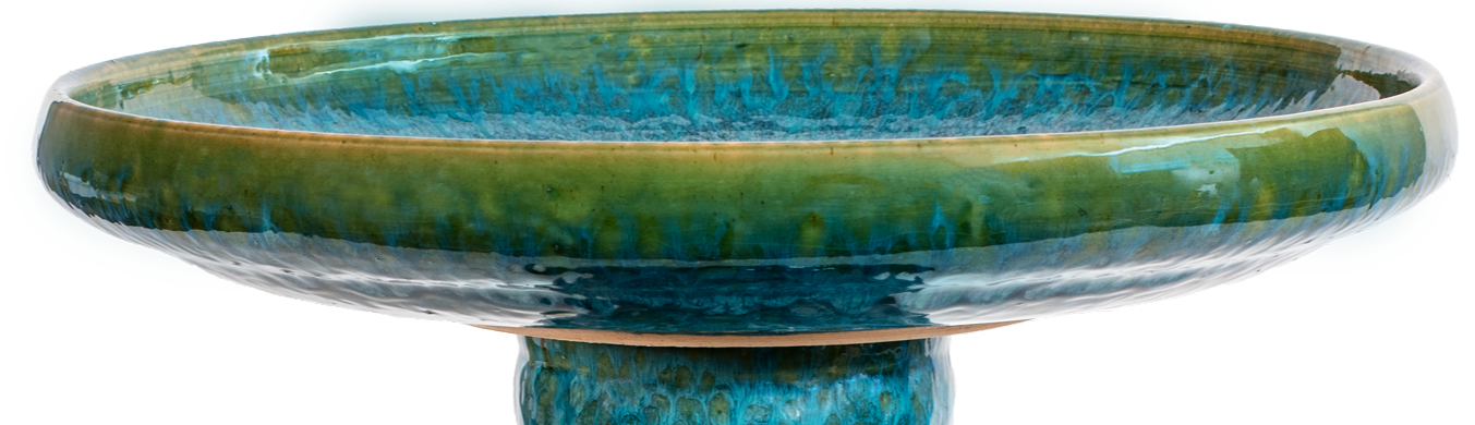 Muskingum Birdbath Top - Mosaic Turquoise (Second)