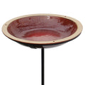 Post Radial Bird Bath, Autumn Red