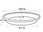 Large 14" Saucer 2pk - Various Colors
