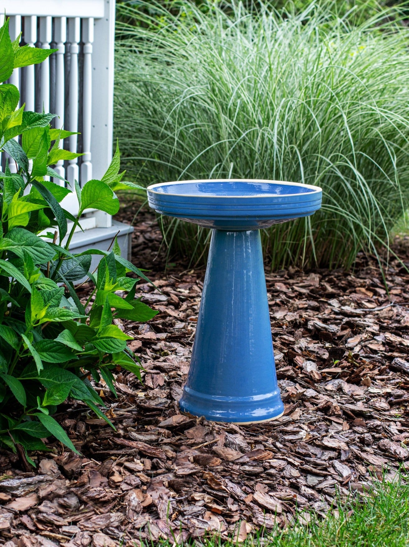 Simple Elegance Birdbath Set - Bellflower Blue
