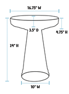Simple Elegance Birdbath Set - Bellflower Blue