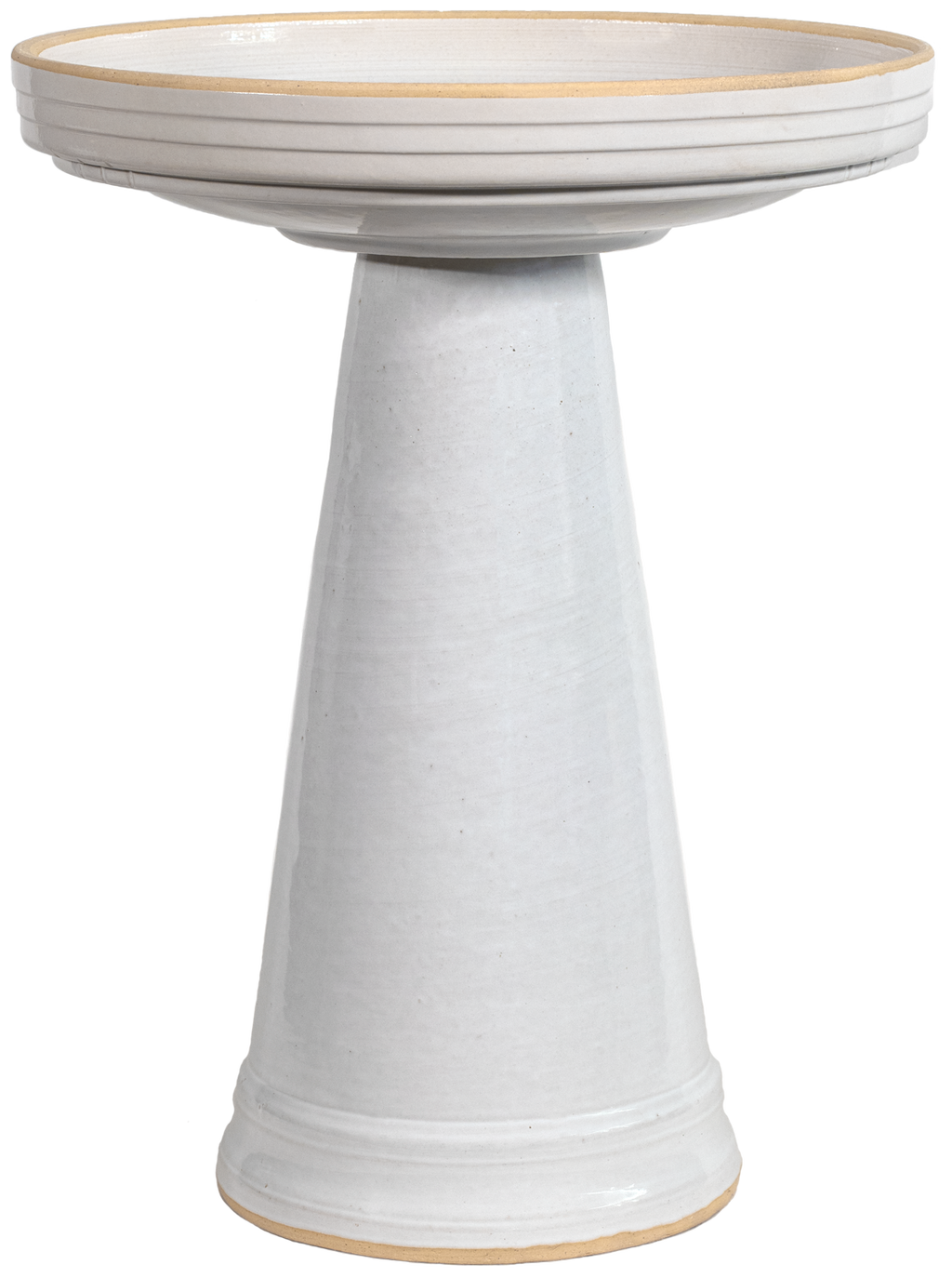 Simple Elegance Birdbath Set - White