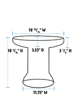 Tree of Life Birdbath Set - Matte White