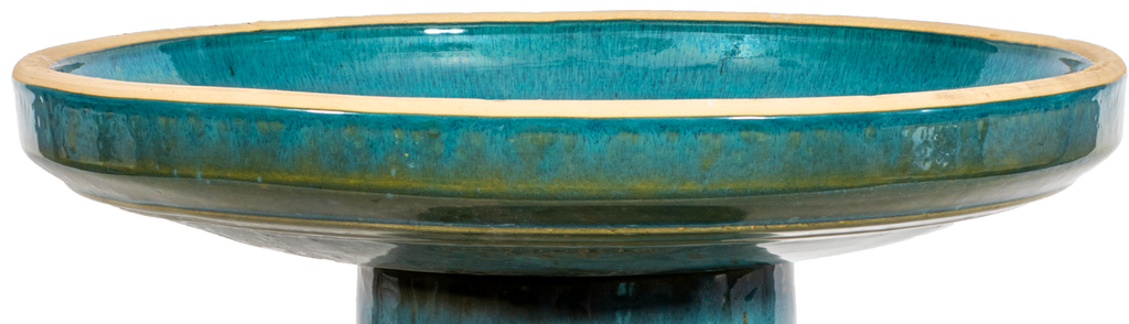 Tree of Life Birdbath Top - Mosaic Turquoise (Second)