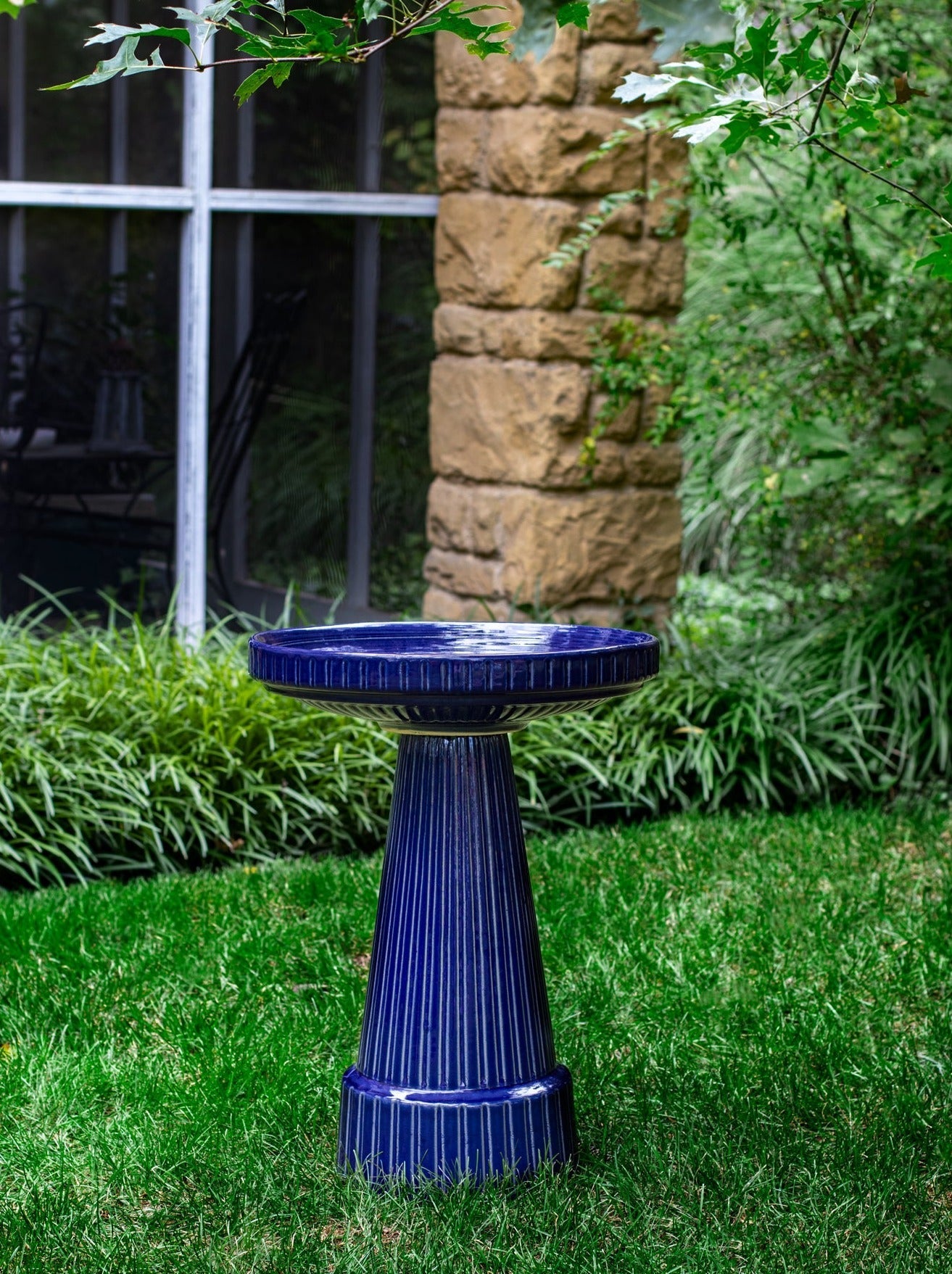 Universal Birdbath Set - Cobalt Blue