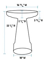 Universal Birdbath Set - Cobalt Blue