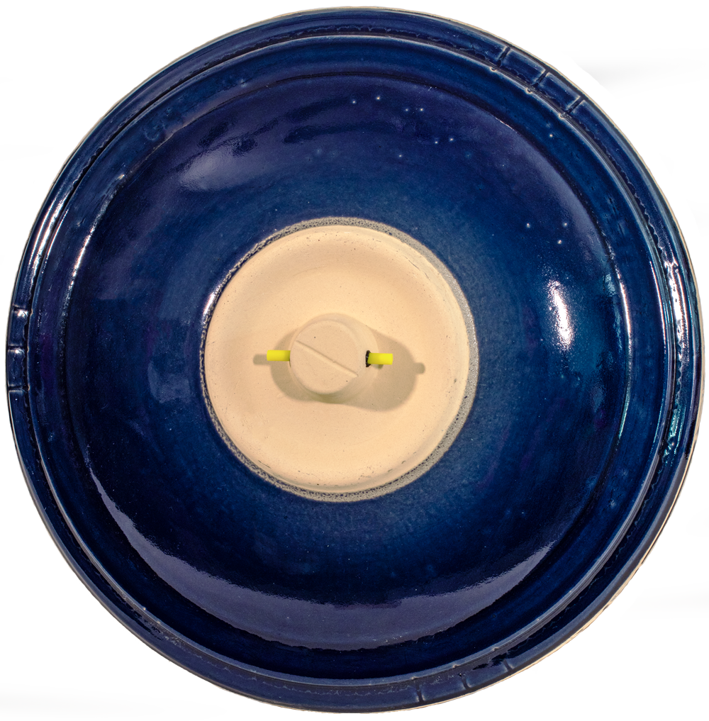 Zanesville Cobalt Blue Birdbath Set – Outdoor Decorative Garden Bird Bath