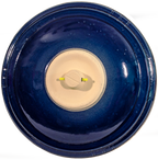 Zanesville Cobalt Blue Birdbath Set – Outdoor Decorative Garden Bird Bath