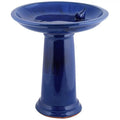 Bird Bath On Pedestal W/Bird Ceramic